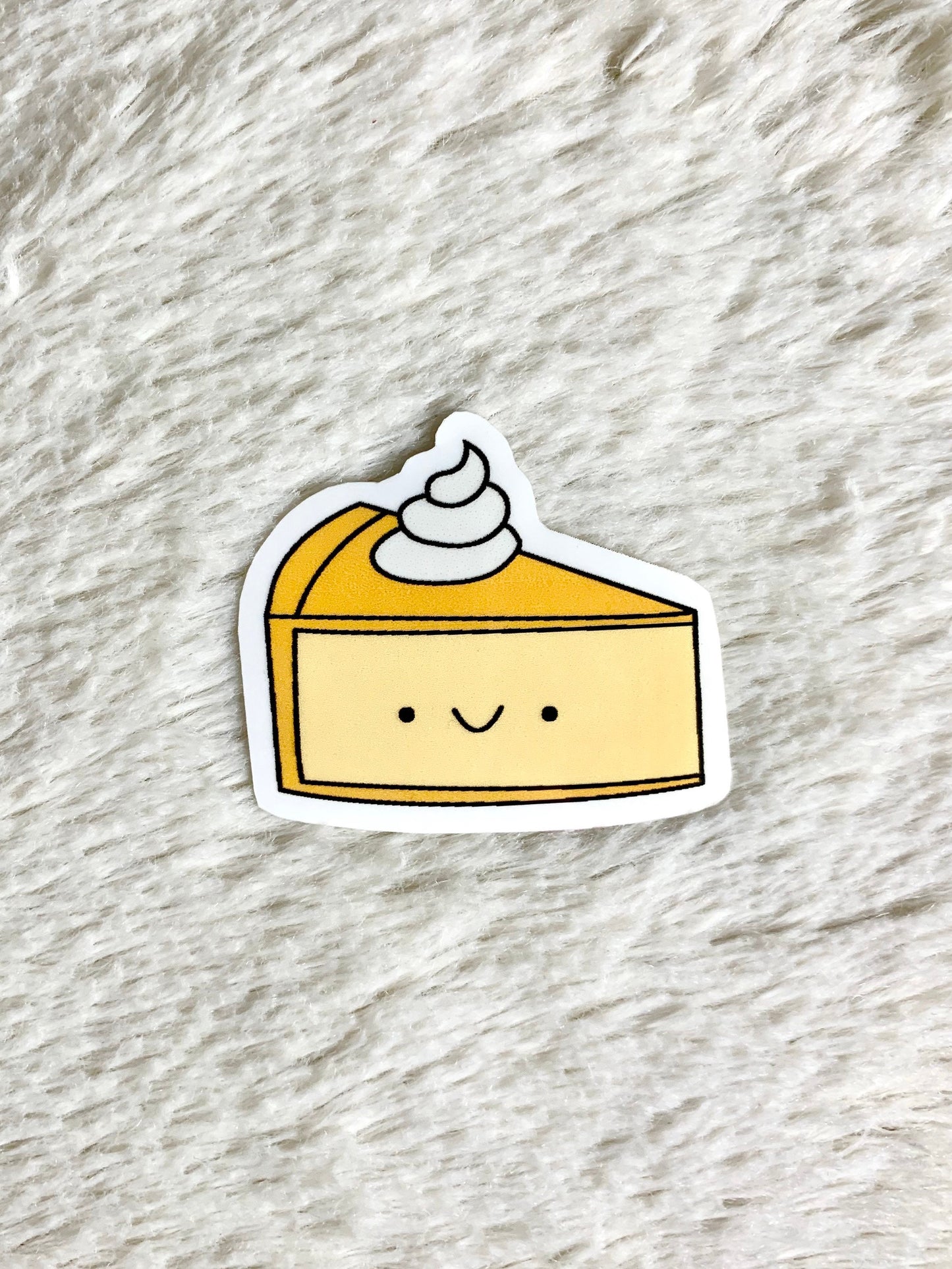 Kawaii Happy Pumpkin Pie Sticker