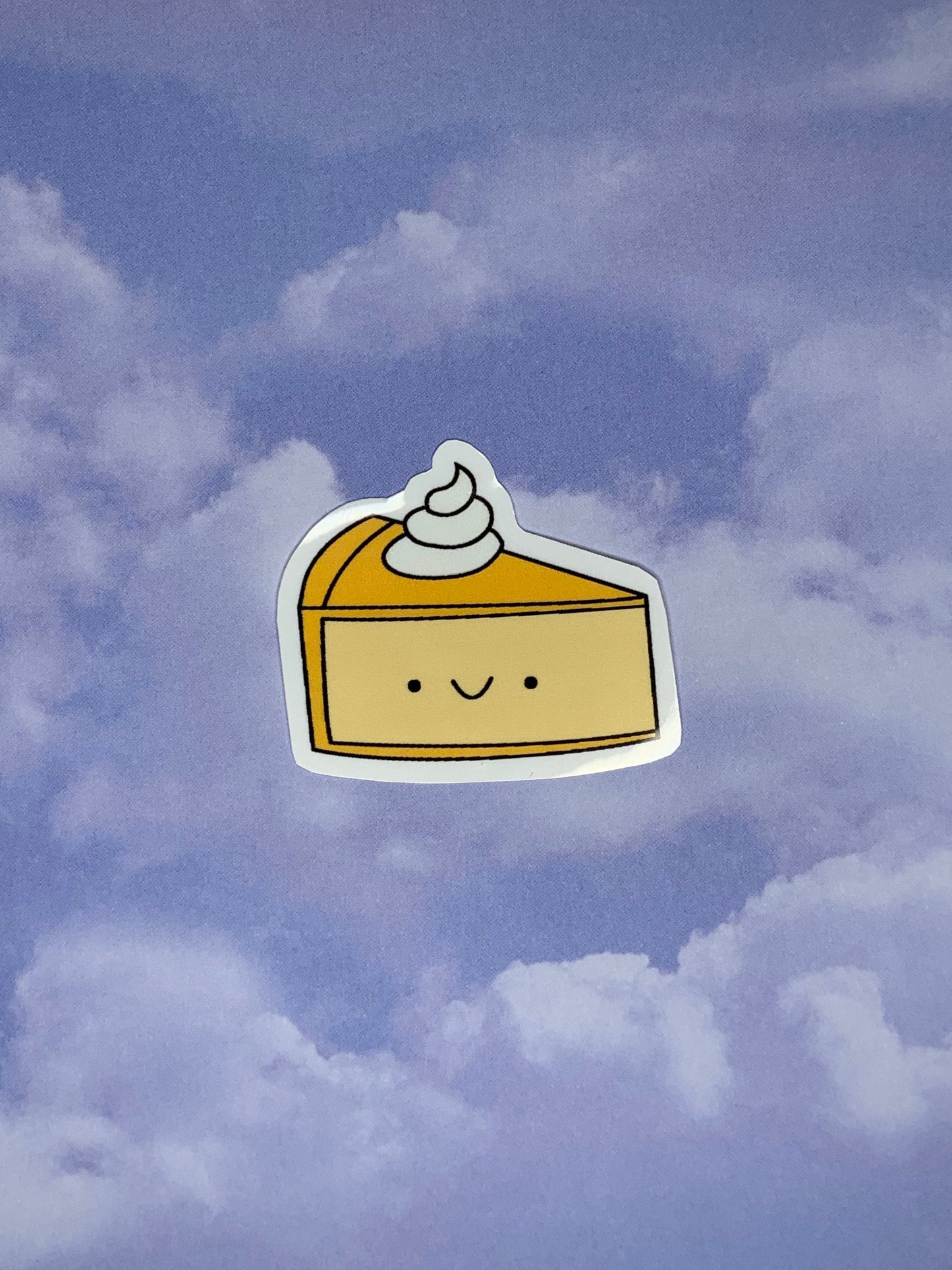 Kawaii Happy Pumpkin Pie Sticker