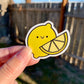 Kawaii Happy Smiling Lemon Sticker