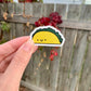 Kawaii Happy Smiling Taco Sticker