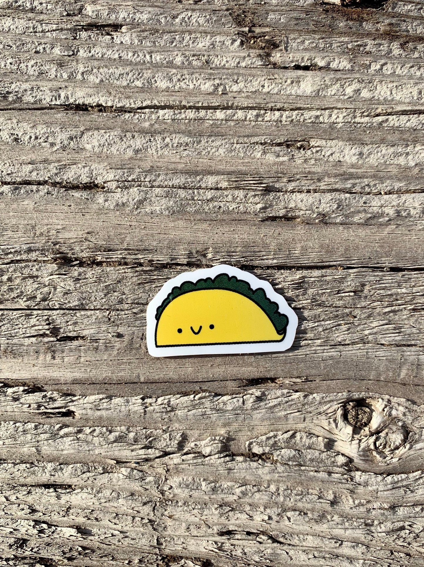 Kawaii Happy Smiling Taco Sticker