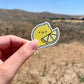 Kawaii Happy Smiling Lemon Sticker