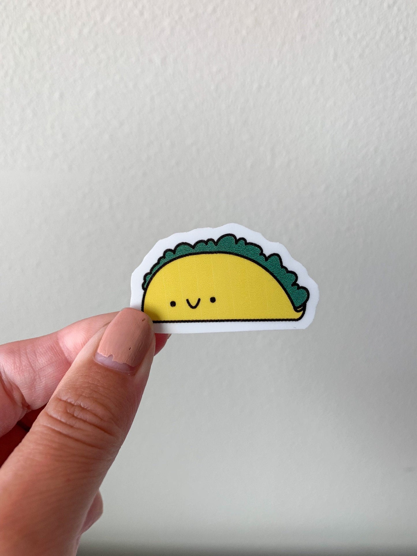 Kawaii Happy Smiling Taco Sticker