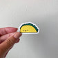 Kawaii Happy Smiling Taco Sticker