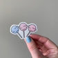 Kawaii Happy Smiling Pastel Colored Lollipops Trio Sticker