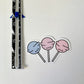 Kawaii Happy Smiling Pastel Colored Lollipops Trio Sticker