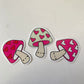 Kawaii Happy Smiling Heart Spotted Mushroom Sticker