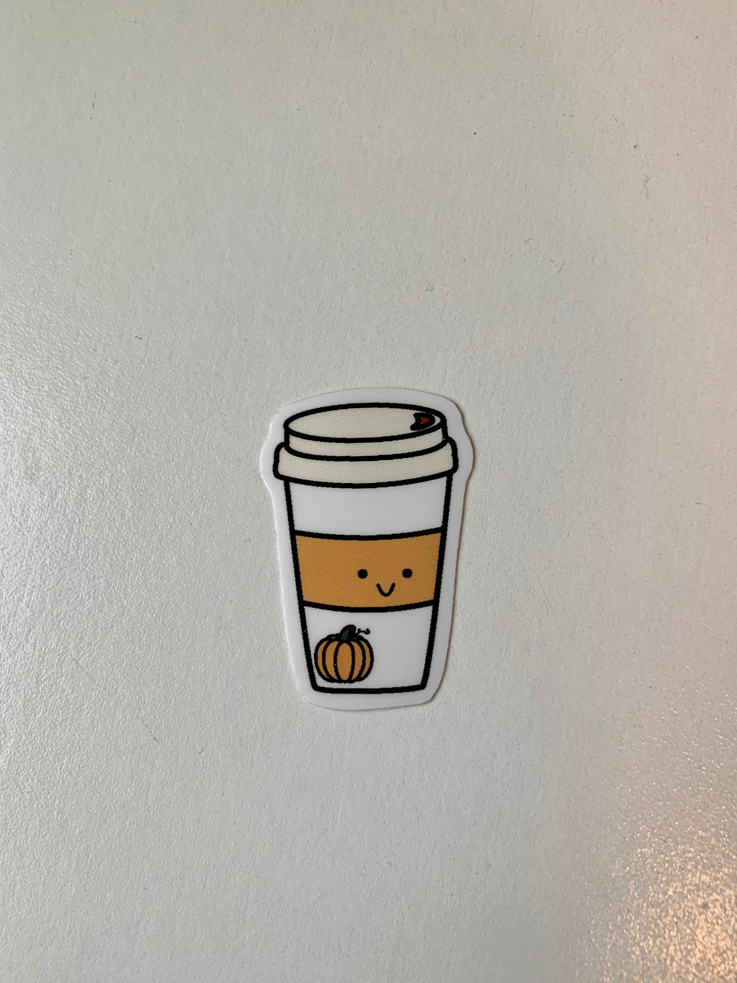 Kawaii To Go Pumpkin Spice Latte Coffee Cup Sticker