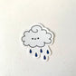 Kawaii Happy Smiling Rain Cloud Sticker