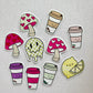 Kawaii To Go Rainbow Latte Coffee Cup Sticker