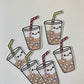 Kawaii Happy Smiling Ice Coffee Sticker