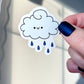 Kawaii Happy Smiling Rain Cloud Sticker
