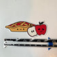 Kawaii Happy Apple Pie Sticker Sticker