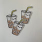 Kawaii Happy Smiling Ice Coffee Sticker
