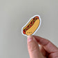 Kawaii Happy Smiling Hotdog Sticker