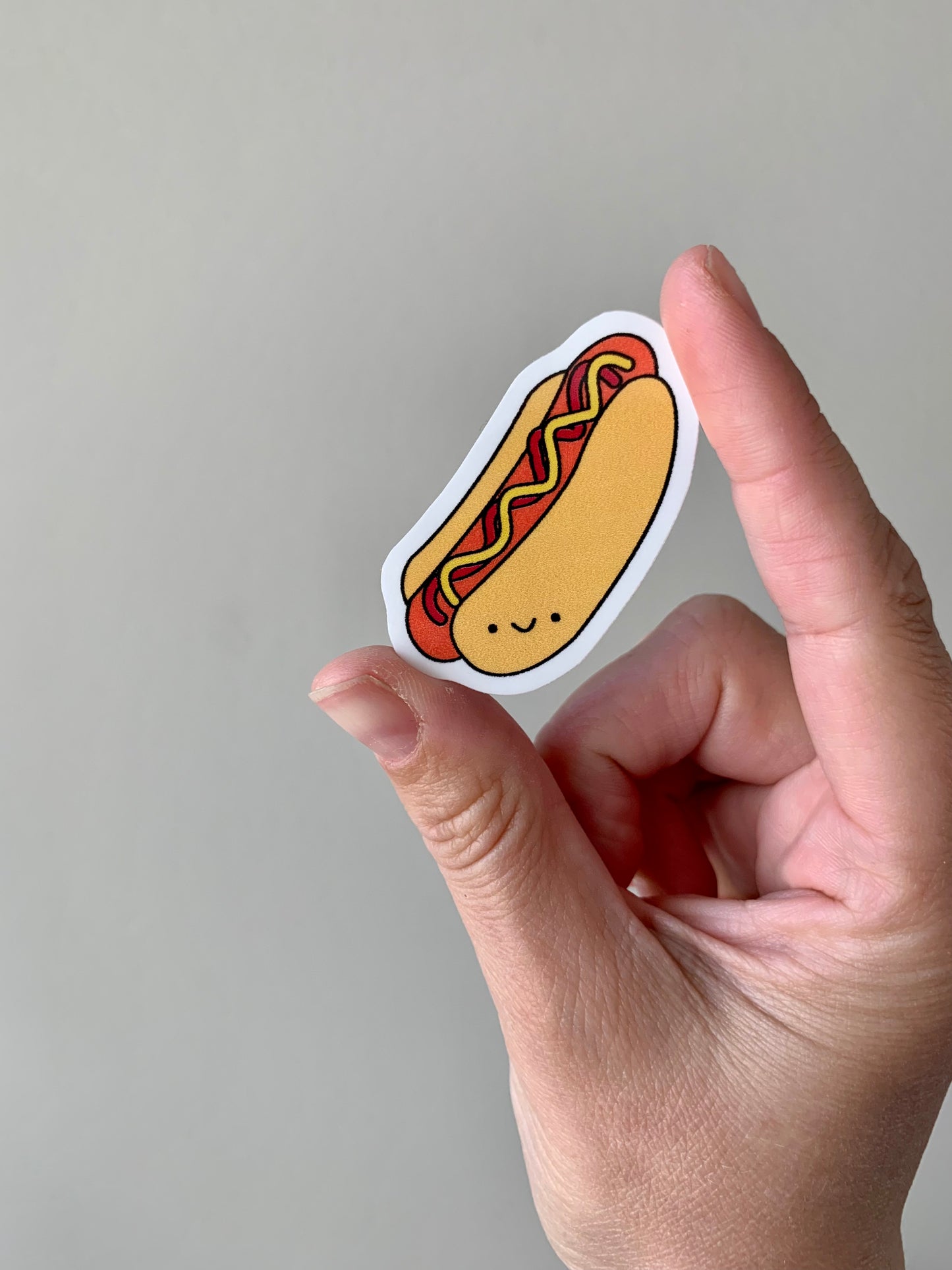 Kawaii Happy Smiling Hotdog Sticker