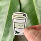 Kawaii To Go Mint Mocha Coffee Cup Sticker