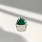 Kawaii Happy Smiling Aloe Potted Plant Sticker