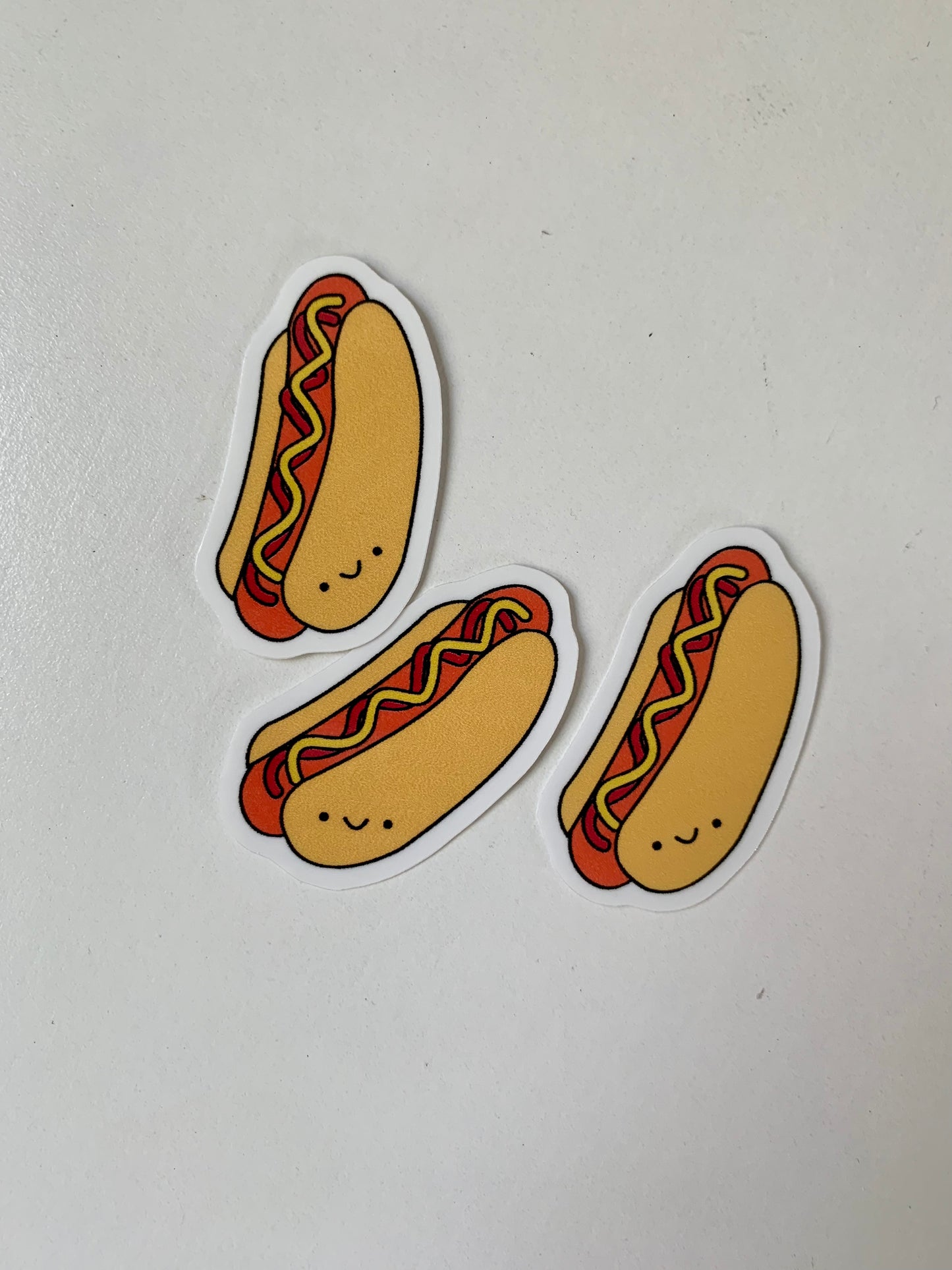 Kawaii Happy Smiling Hotdog Sticker