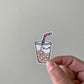 Kawaii Happy Smiling Ice Coffee Sticker