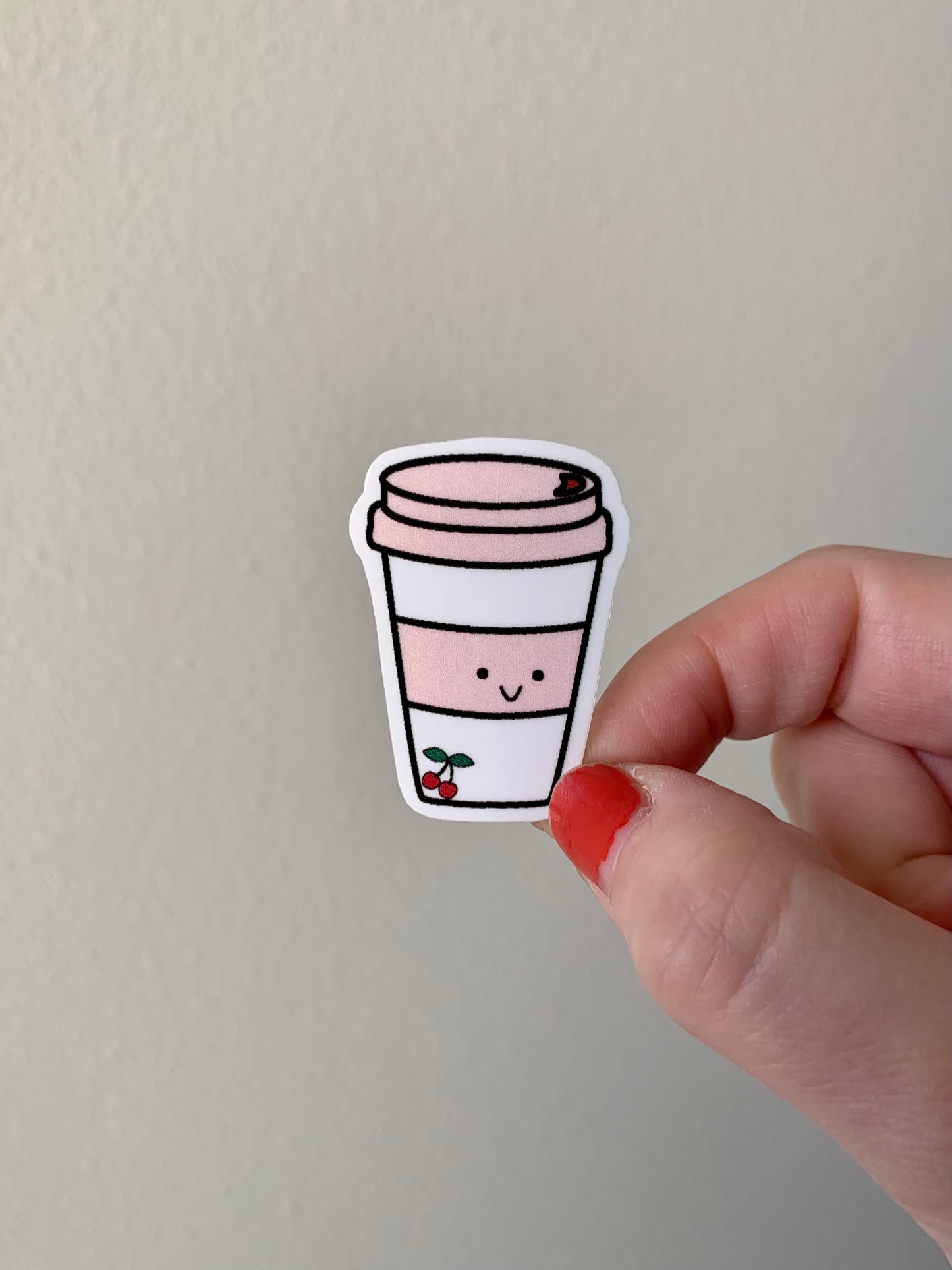 Kawaii Coffee Cup Sticker