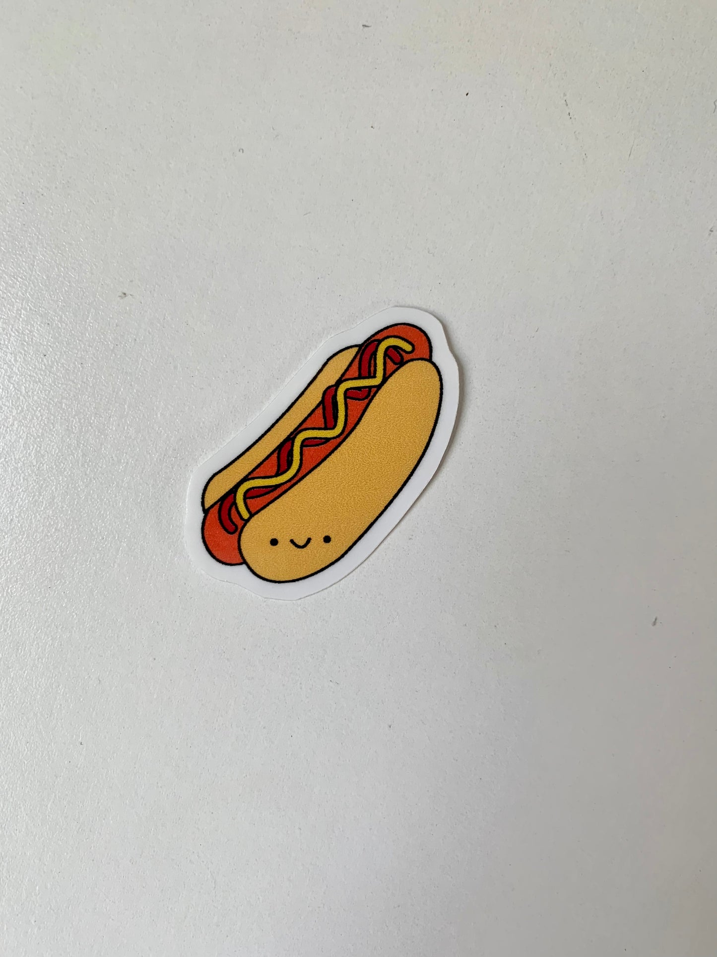 Kawaii Happy Smiling Hotdog Sticker